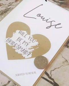 Bridesmaid Personalised Scratch & Reveal