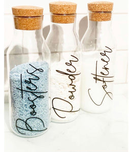 1L Glass Bottles With Cork Top