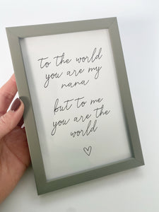 NEW Grey Mother's Day Framed Print