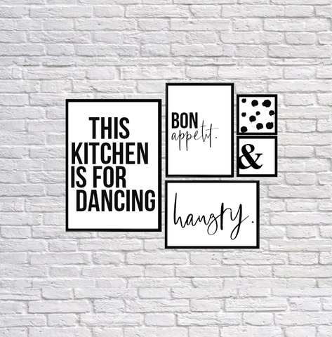 Gallery Wall - This Kitchen Is For Dancing
